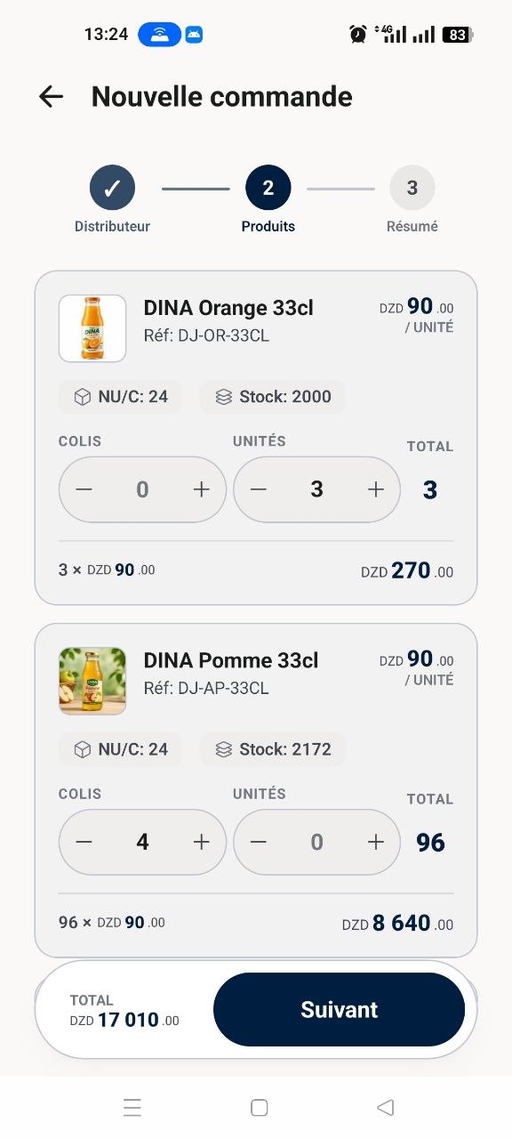 Product selection in a FULLLOYAL client order