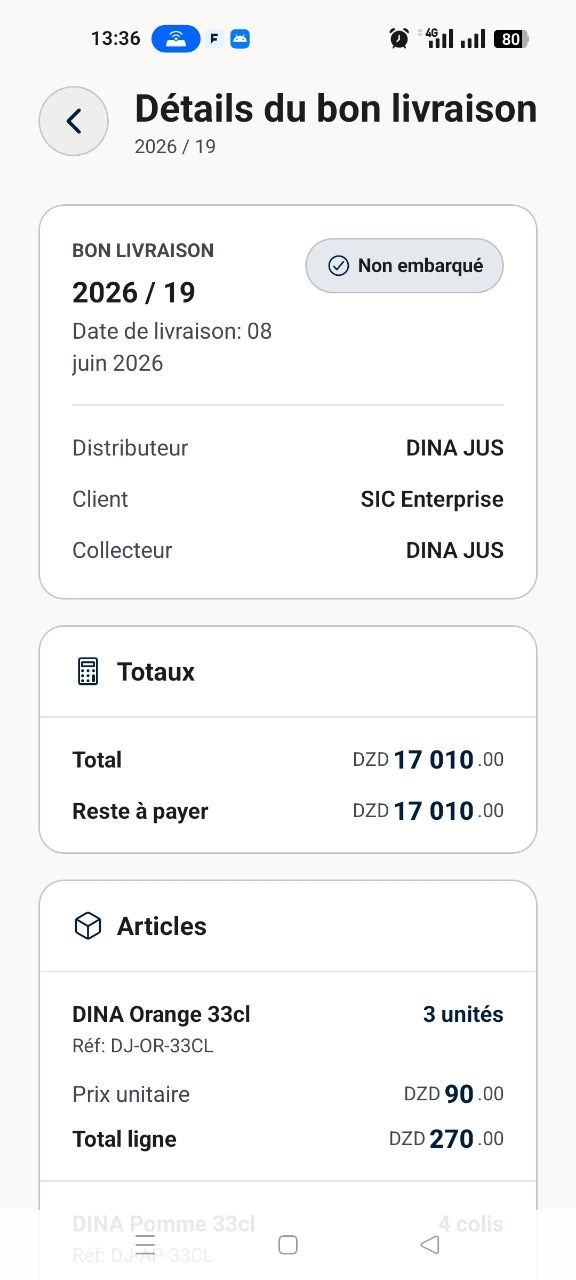 FULLLOYAL client delivery note details