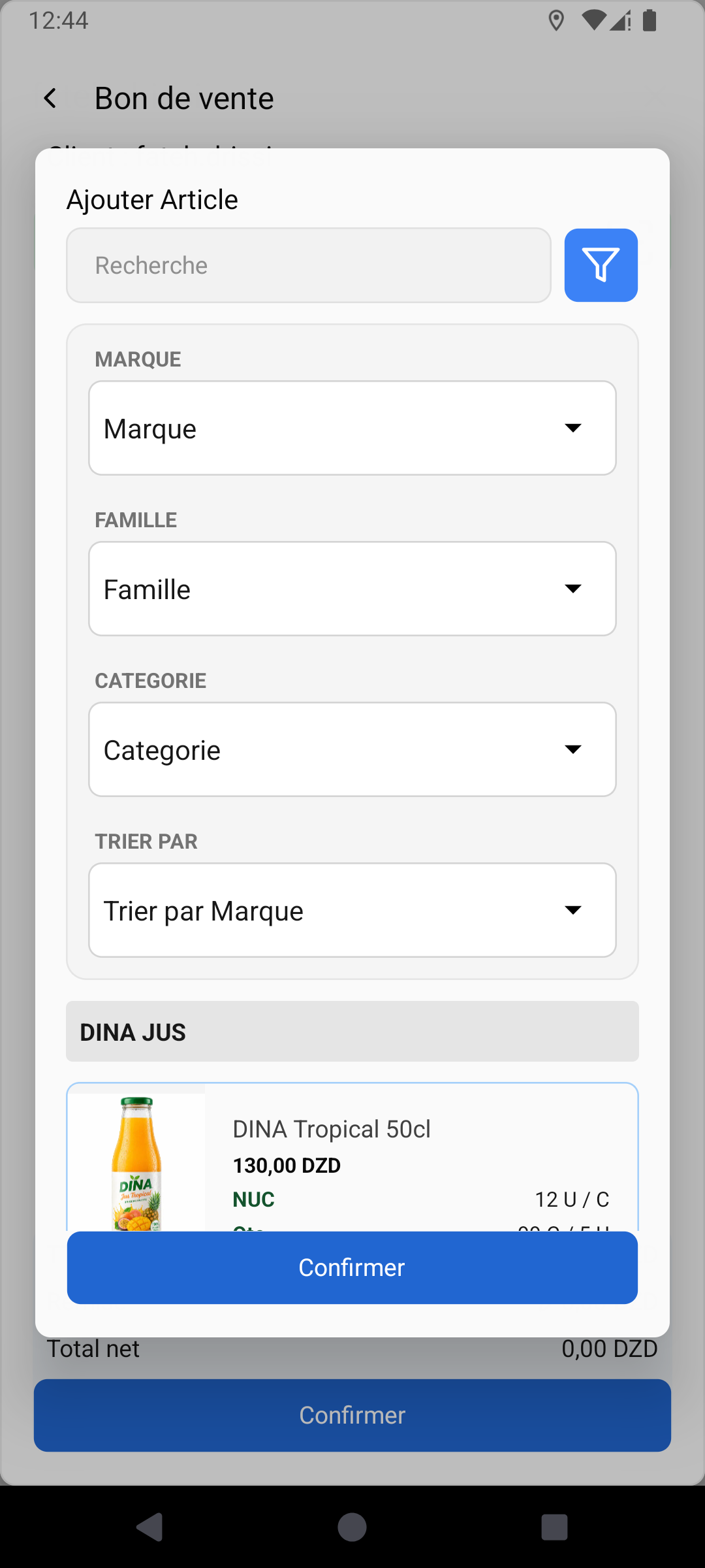 FULLLOYAL seller app order sorting filters